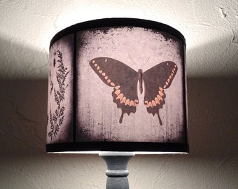 Butterfly lamp shade lampshade - Victorian decor, insect, Gothic Home Decor, Cabinet of Curiosities, Oddities, Wicca, French country decor