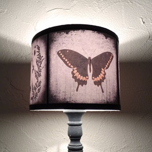 Butterfly lamp shade lampshade - Victorian decor, insect, Gothic Home Decor, Cabinet of Curiosities, Oddities, Wicca, French country decor