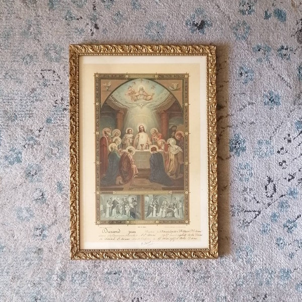 Antique Catholic Art Etsy