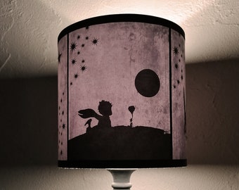The Little Prince grey lamp shade lampshade - table lamp, kids decor,  le Petit Prince, childrens lamp shade, nursery lampshade, ceiling