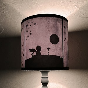 The Little Prince grey lamp shade lampshade - table lamp, kids decor,  le Petit Prince, childrens lamp shade, nursery lampshade, ceiling