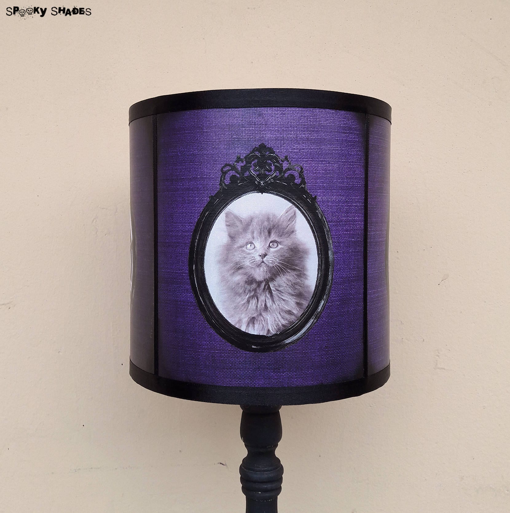 Abat Jour Violet Chats et Chatons Cute Cats - Décoration Gothique, Fête Des Mères, Chat, Pastel Goth