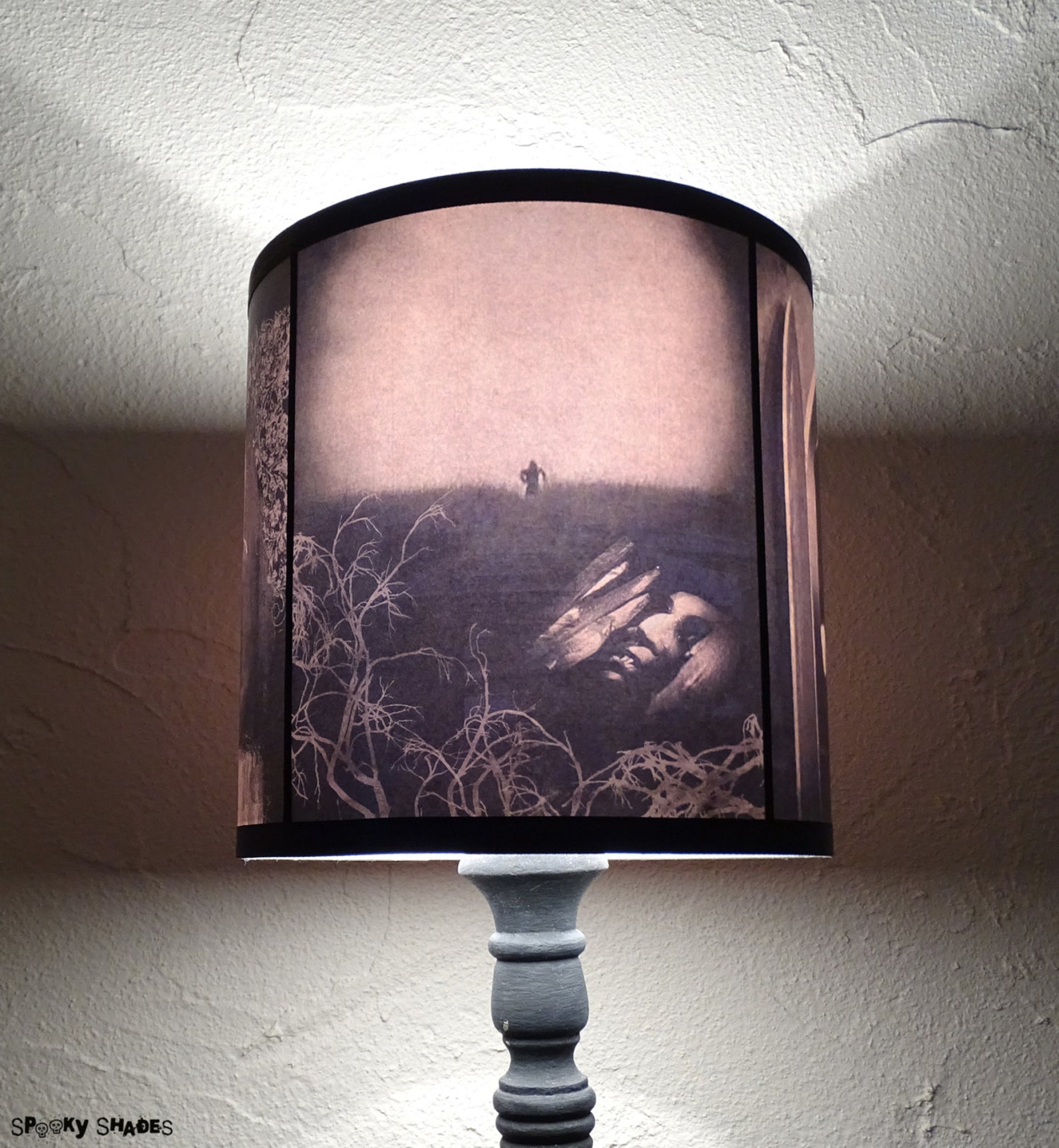 Nosferatu Lampshade Lamp Shade Lighting Halloween Decor Etsy