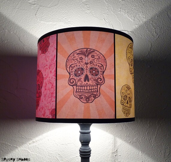 Sugar skull lamp shade deals