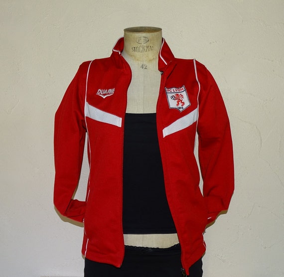 red vintage jacket