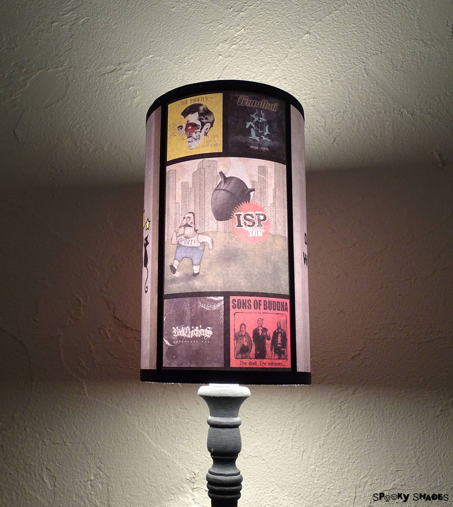 Punk Rock Lamp Shade Lampshade lighting gift for him Etsy