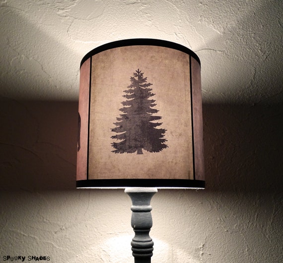 Bear Lamp Shade Lampshade Woods Shadows Lighting Nursery Bear Lamp Shade Lampshade Woods Shadows, Forest Shadow Lamp Shade