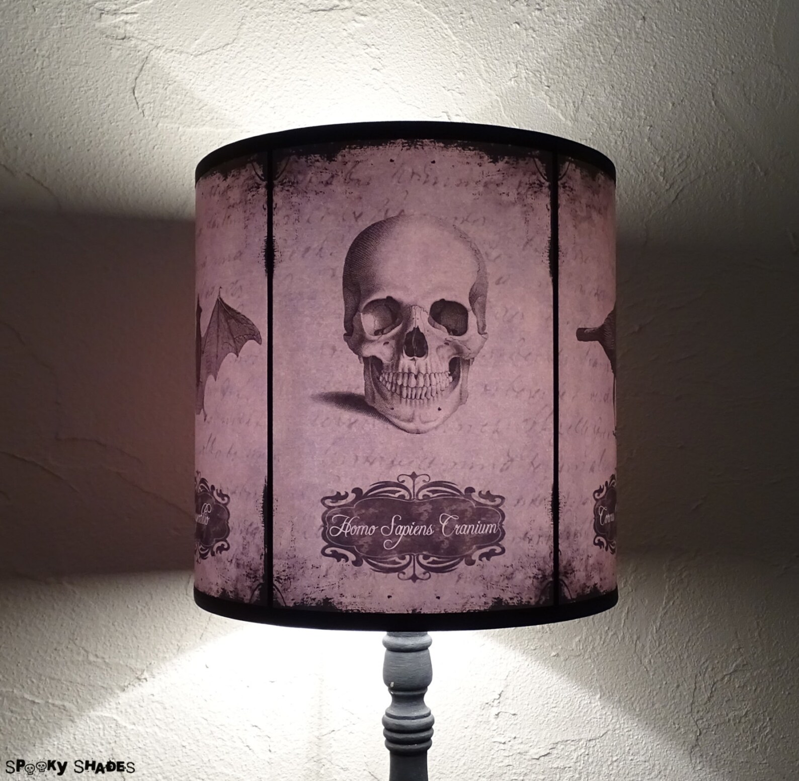 Gothic Home Decor Lamp Shade Lampshade Halloween Curiosities Etsy UK