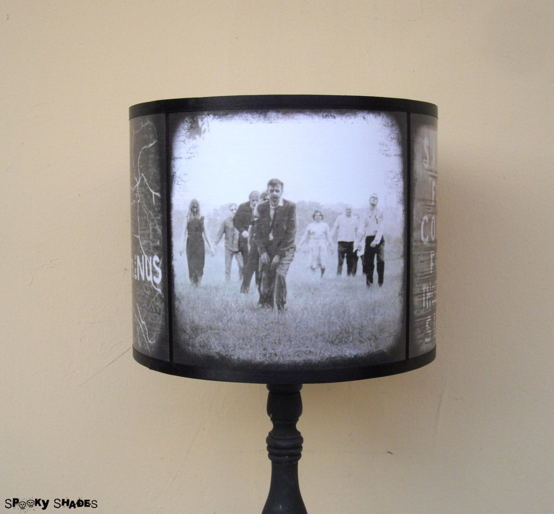 Zombie Apocalypse Lamp Shade Lampshade the Walking Dead Etsy