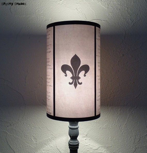 Fleur de lis lamp shade deals