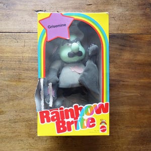 Lalka Vintage Rainbow Brite złoczyńca Murky Dismal - sprzedawana w oryginalnym pudełku, 1983, wyprodukowana we Francji, wydanie francuskie, kreskówka z lat 80., Mattel