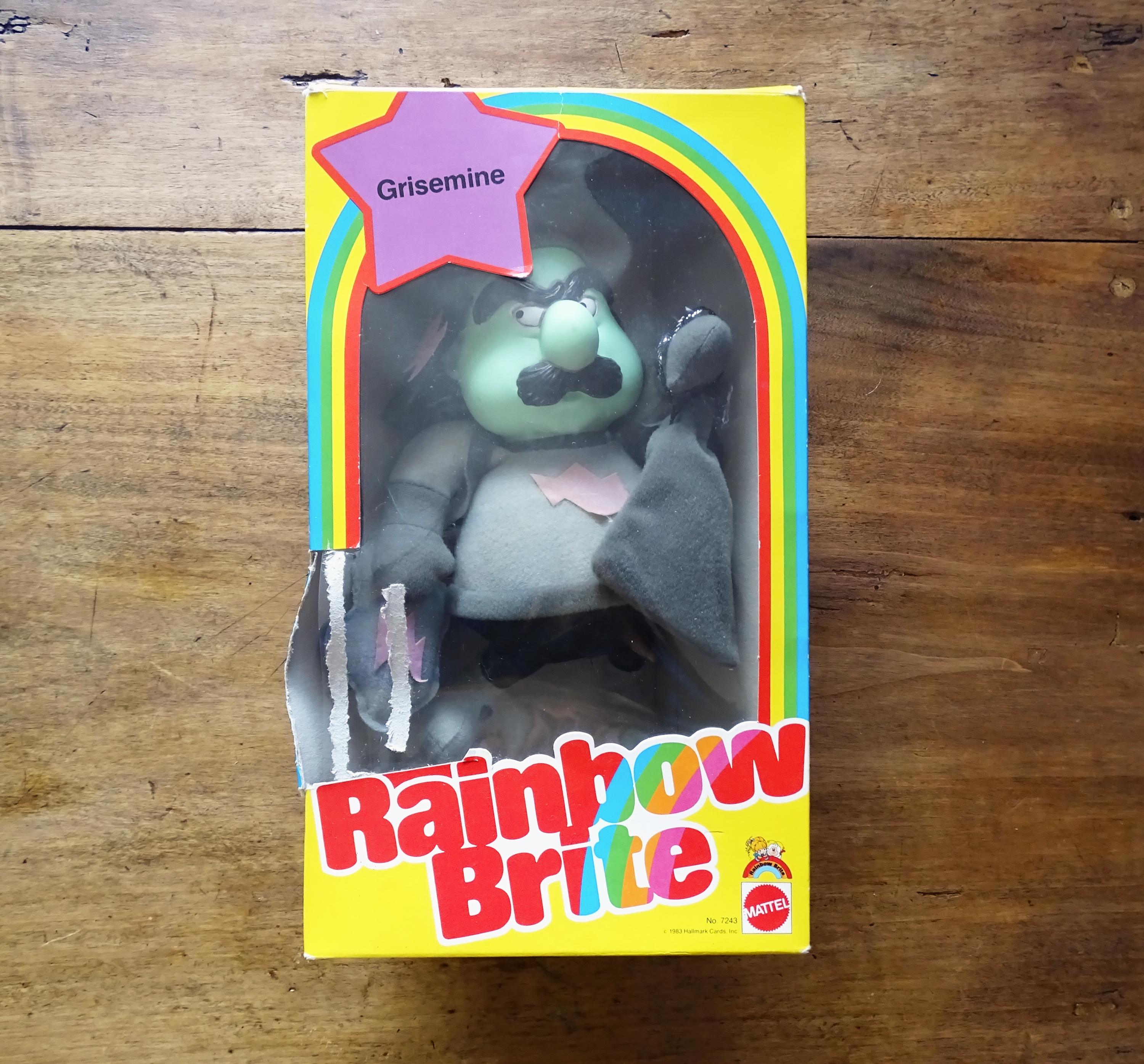 Poupée DOLL RAINBOW BRITE C.1983 Mattel Ref 7243 Grummel Grisemine vintage