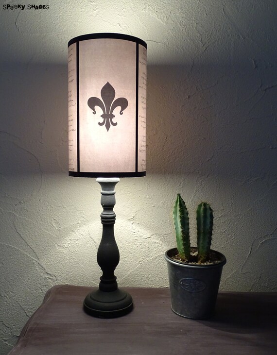 Fleur de lis lamp shade deals