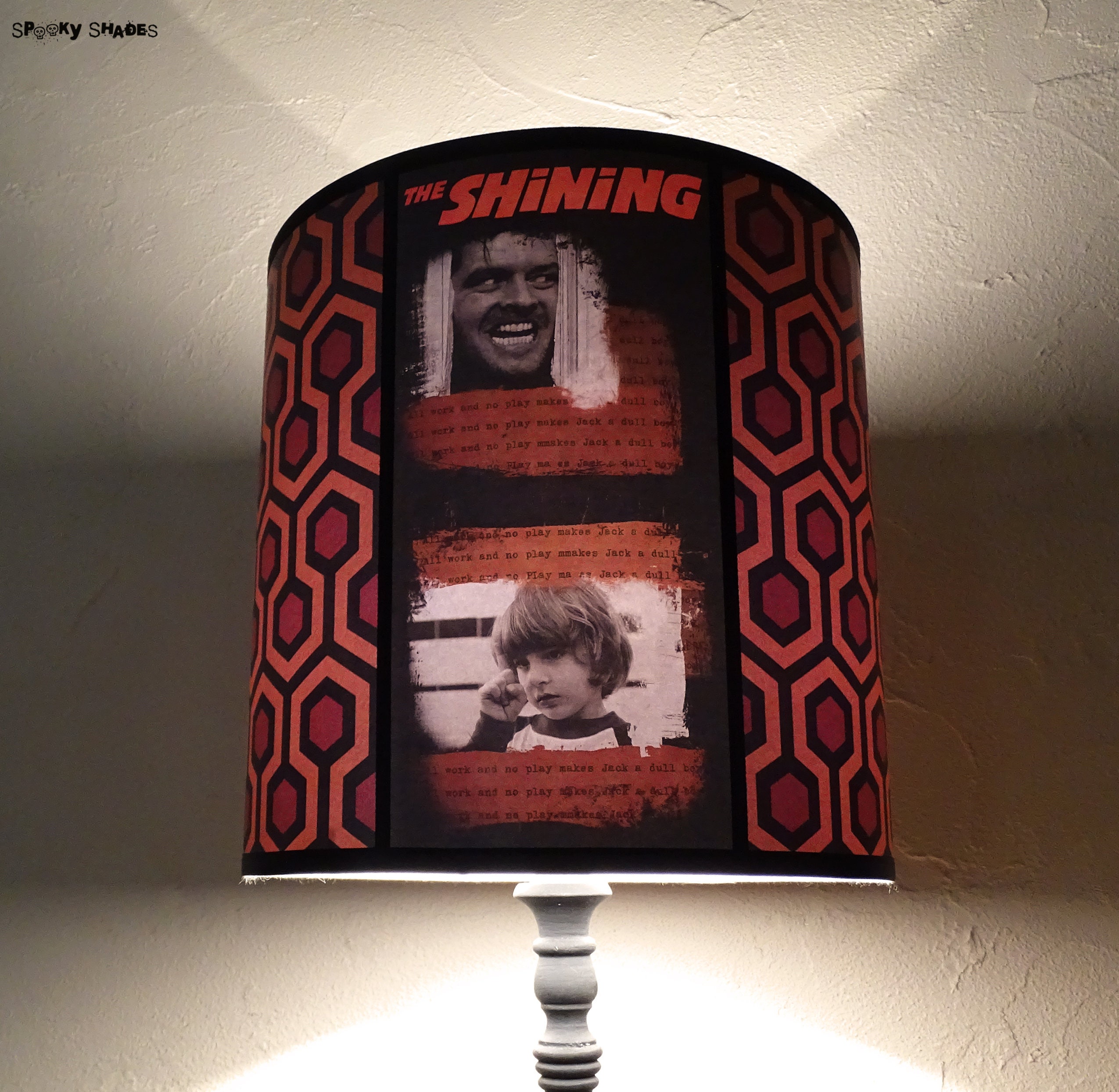 Abat Jour Cylindre Pour Lampe à Poser Shining - The Shining, Film d'horreur, Abat-Jour Rouge, Cadeau