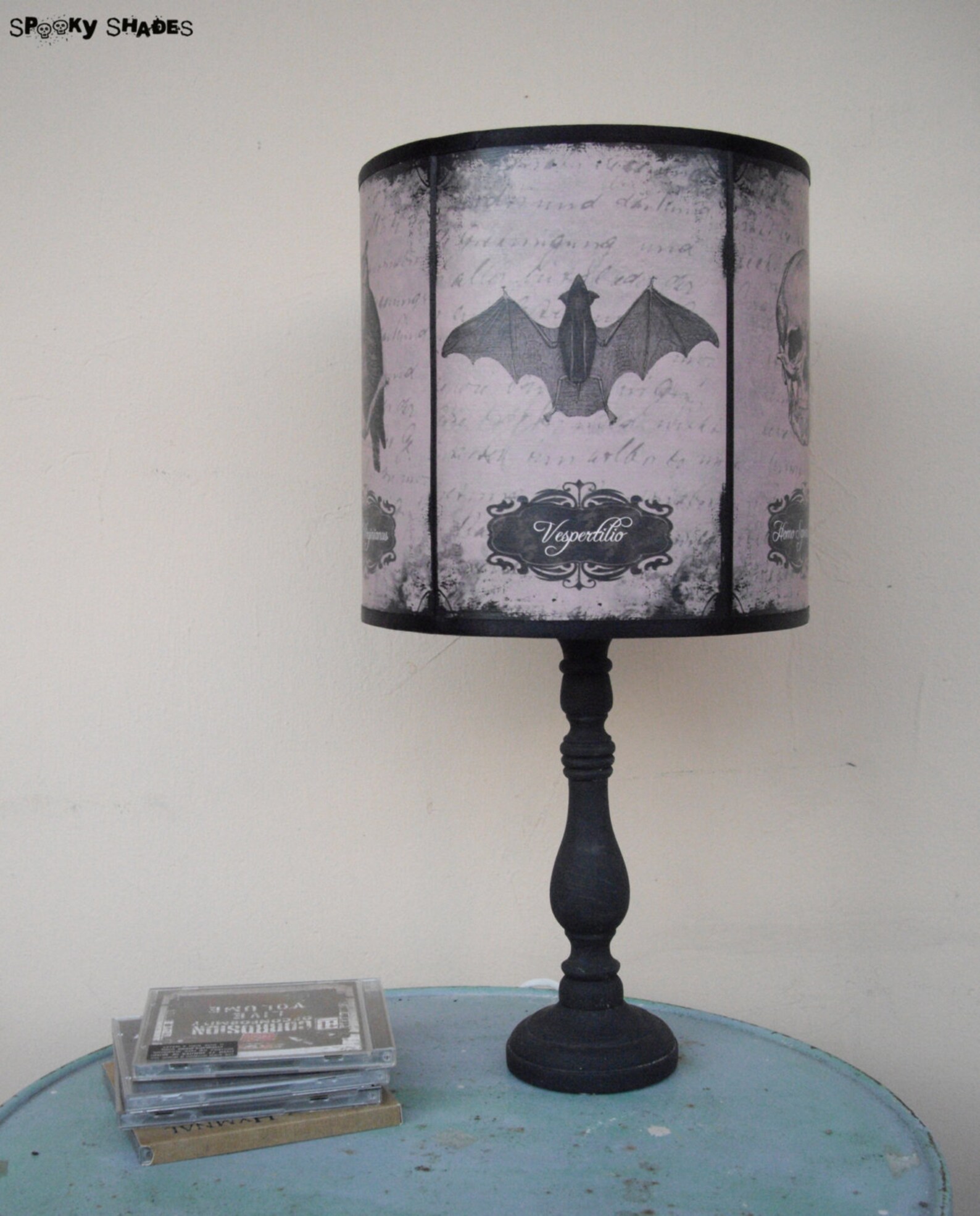 Gothic Home Decor Lamp Shade Lampshade Halloween Curiosities Etsy UK