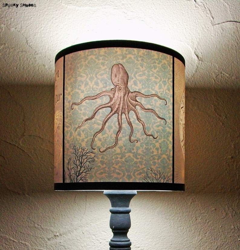 Mermaid Lamp Shade Lampshade Underwater Creatures Lighting Etsy