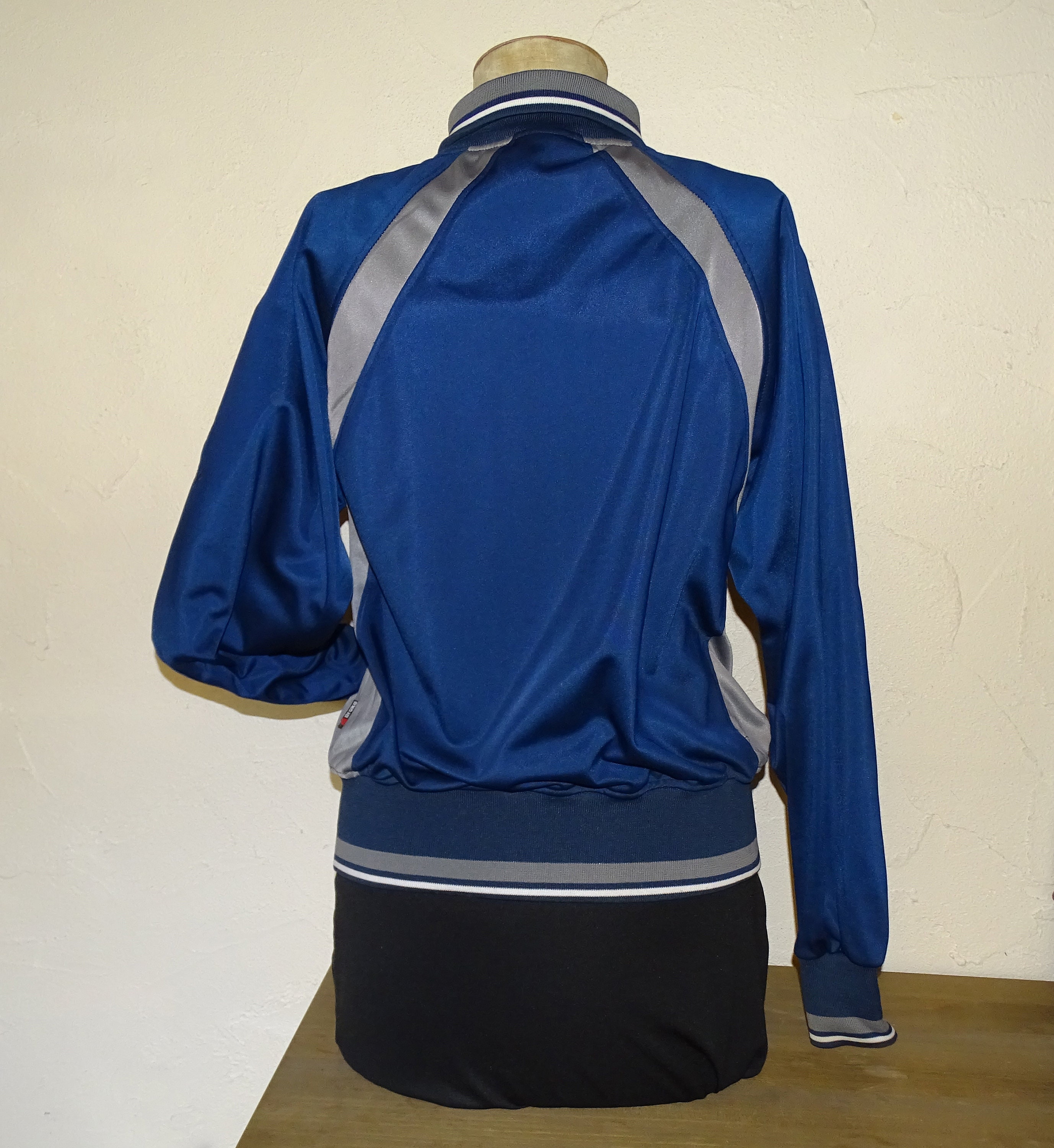 Blue Vintage Zipped Track Jacket - Brand Broke Clothing, 80s