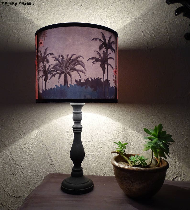 Tropical lamp shade lampshade unique light lighting tiki Etsy