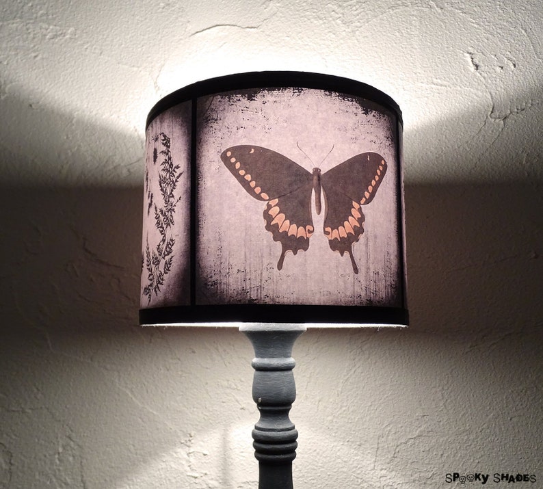 Butterfly Lamp Shade Lampshade Victorian Decor Insect Etsy
