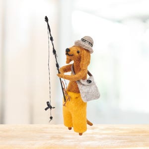 Dachshund, Felt Dog Ornament, Felt Ornaments, Felt Animals, Shelf Decor, Animal Ornament, Dog Ornament, Dog Gifts, Dog Ornaments