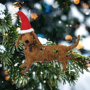 Dog, Felt Dog Ornament, Felt Ornament, Felt Animal, Felt Christmas Ornament, Felt Animal Ornament, Christmas Ornament, Dog Ornament