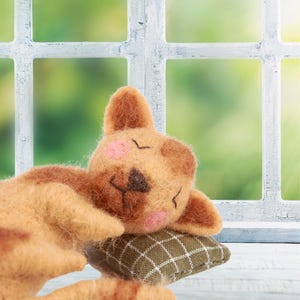 Katze, Filz Katze, Filz Ornamente, Filz Tiere, Katzenornament