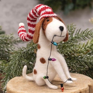 Felt Dog Ornament, Felt Ornament, Felt Animal, Felt Christmas Ornament, Felt Animal Ornament, Christmas Ornament, Christmas Dog Ornament