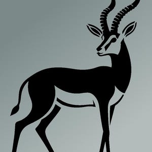 Antelope vector graphic – DXF, SVG & PNG – Digital download for your own projects and decoration