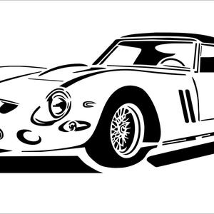 Oldtimer Vektorgrafik – DXF, SVG & PNG – Digitaler Download für eigene Projekte und Dekoration