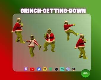 Mem o tańcu świątecznym Grinch Dancing Meme WEBM | Przezroczysta nakładka na strumień | OBS, Twitch, Zabawny mem świąteczny 1920×1080