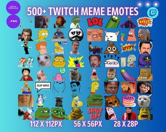 500+ Funny Meme Emotes – PNG Overlay Pack for Twitch, Discord & YouTube Streamers