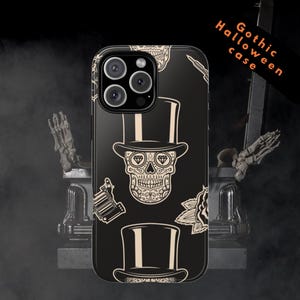 Sugar Skull Phone Case: Gothic Halloween iPhone & Samsung