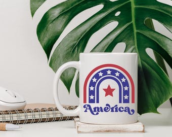 USA mug, 4th of July mug, Independence Day mug, America Mug, usa flag mug, Fourth of July gifts, 11 oz ceramic mug, USA coffee mug, usa gift