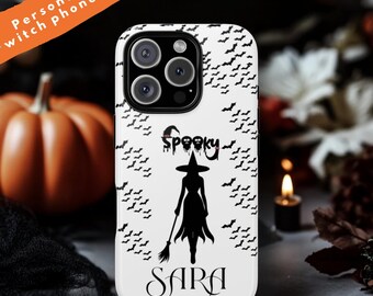 Personalized Witchy Halloween Phone Case: Gothic Fall Decor