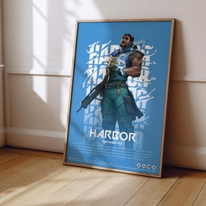 Valorant Harbor Poster | Valorant Poster Print | Gaming Poster | Gaming Decor | Video Game Poster | Gaming Gift | Video Game Print