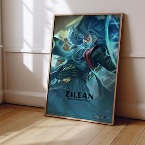 League of Legends Zilean Poster | LoL Poster Print | Gaming Poster | Gaming Decor | Video Game Poster | Gaming Gift | Video Game Print