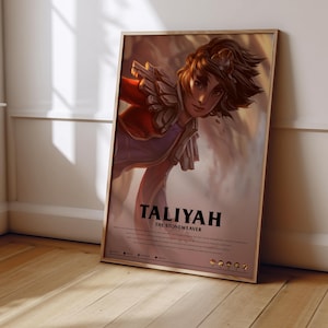League of Legends Taliyah Poster | LoL Poster Print | Gaming Poster | Gaming Decor | Video Game Poster | Gaming Gift | Video Game Print