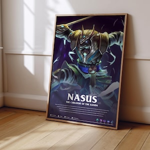 League of Legends Nasus Poster | LoL Poster Print | Gaming Poster | Gaming Decor | Video Game Poster | Gaming Gift | Video Game Print