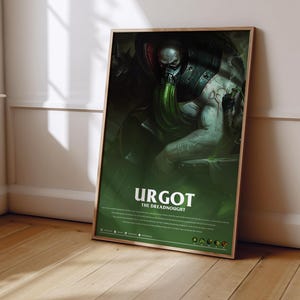 League of Legends Urgot Poster | LoL Poster Print | Gaming Poster | Gaming Decor | Video Game Poster | Gaming Gift | Video Game Print