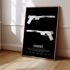 Valorant Ghost Poster | Valorant Poster Print | Gaming Poster | Gaming Decor | Video Game Poster | Gaming Gift | Video Game Print