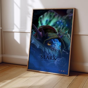 Dota 2 Slark Poster | Dota 2 Poster Print | Gaming Poster | Gaming Decor | Video Game Poster | Gaming Gift | Video Game Print