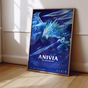 League of Legends Anivia Poster | LoL Poster Print | Gaming Poster | Gaming Decor | Video Game Poster | Gaming Gift | Video Game Print