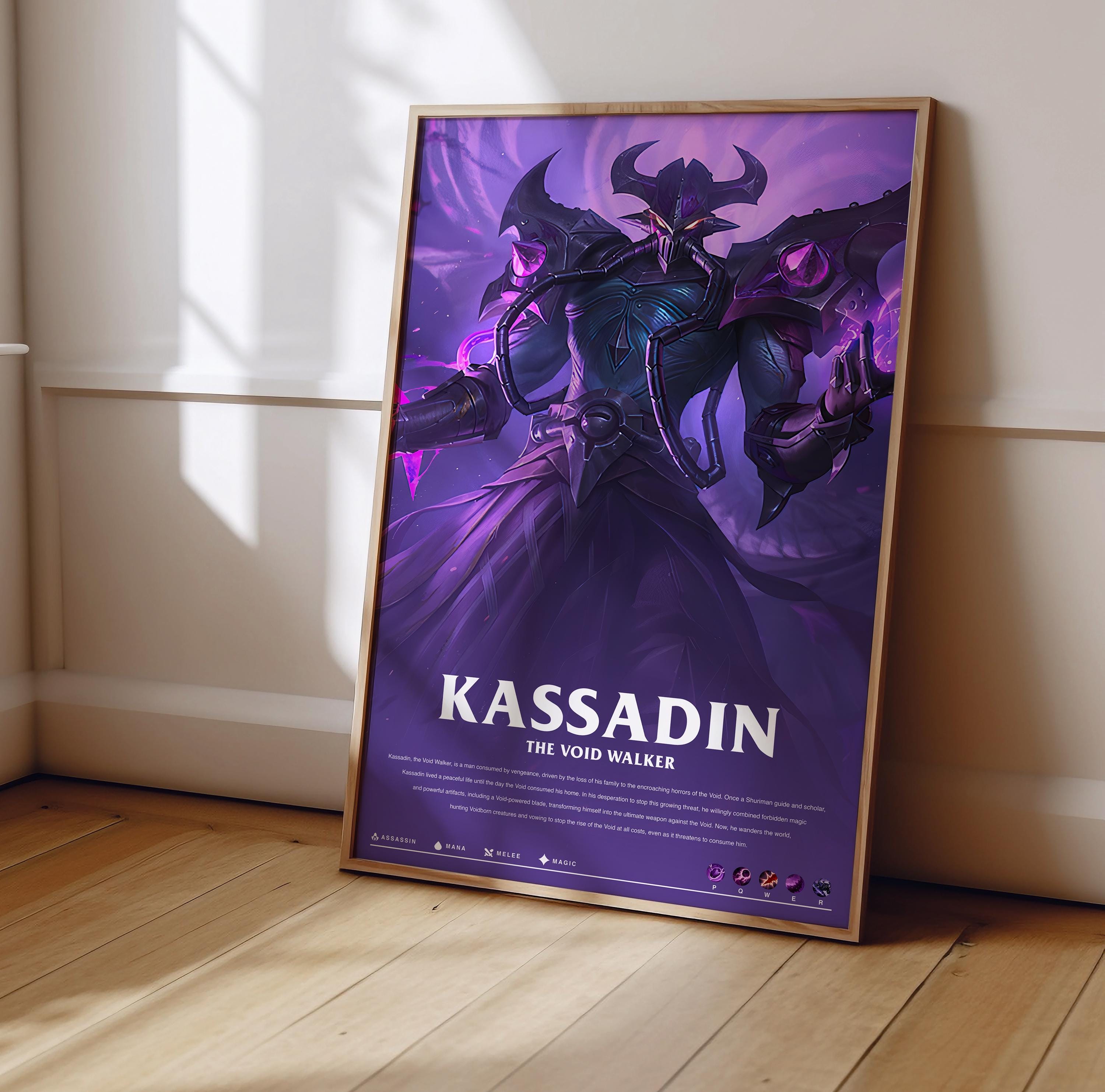Póster de Kassadin de League of Legends / Impresión de póster de LoL / Póster de juegos / Decoración de juegos / Póster de videojuegos / Regalo de juegos / Impresión de videojuegos