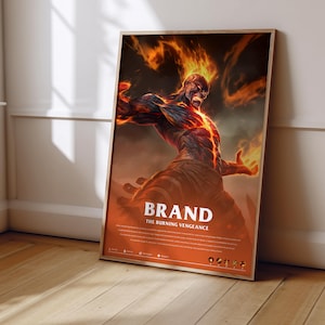 League of Legends Brand Poster | LoL Poster Print | Gaming Poster | Gaming Decor | Video Game Poster | Gaming Gift | Video Game Print
