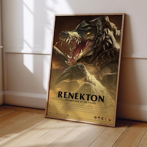 League of Legends Renekton Poster | LoL Poster Print | Gaming Poster | Gaming Decor | Video Game Poster | Gaming Gift | Video Game Print