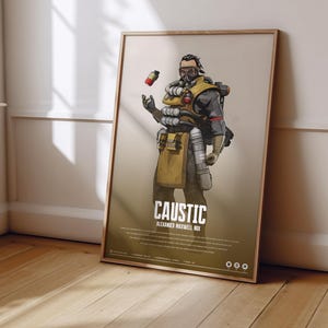Apex Legends Caustic Poster | Apex Legends Print | Gaming Poster | Gaming Decor | Video Game Poster | Gaming Gift | Video Game Print