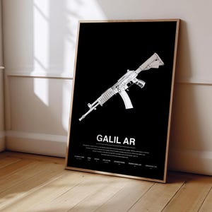 Counter Strike Galil AR Poster | Counter Strike Poster Print | Gaming Poster | Gaming Decor | Video Game Poster | Gaming Gift