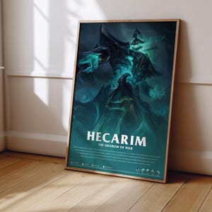 League of Legends Hecarim Poster | LoL Poster Print | Gaming Poster | Gaming Decor | Video Game Poster | Gaming Gift | Video Game Print