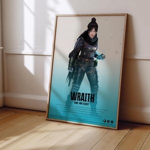 Apex Legends Wraith Poster | Apex Legends Print | Gaming Poster | Gaming Decor | Video Game Poster | Gaming Gift | Video Game Print