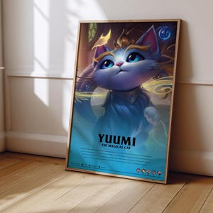 League of Legends Yuumi Poster | LoL Poster Print | Gaming Poster | Gaming Decor | Video Game Poster | Gaming Gift | Video Game Print